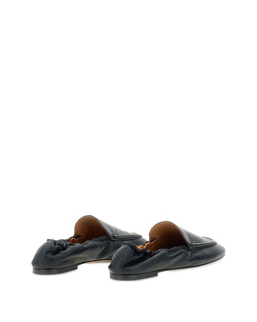 Odissi Black Juno Leather Loafers