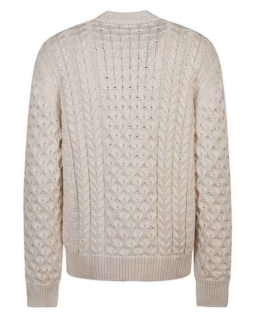 Givenchy Gray Cotton Blend Sweater for men
