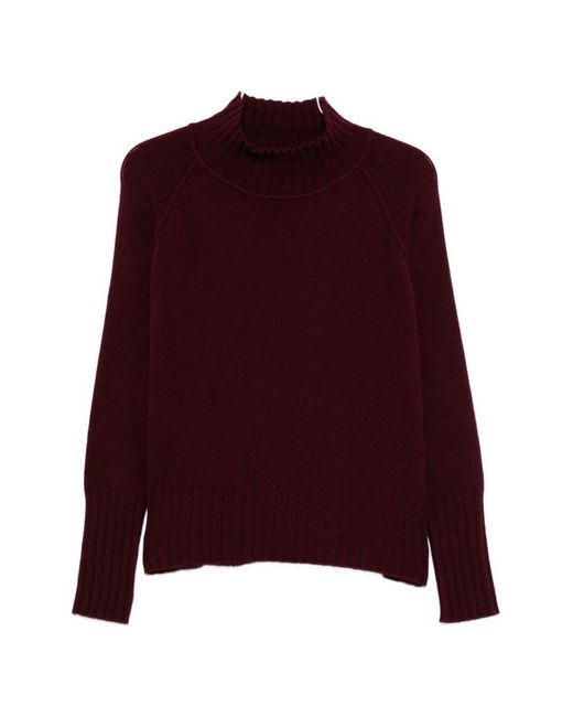 Be You Purple Cashmere Turtle-Neck Sweater