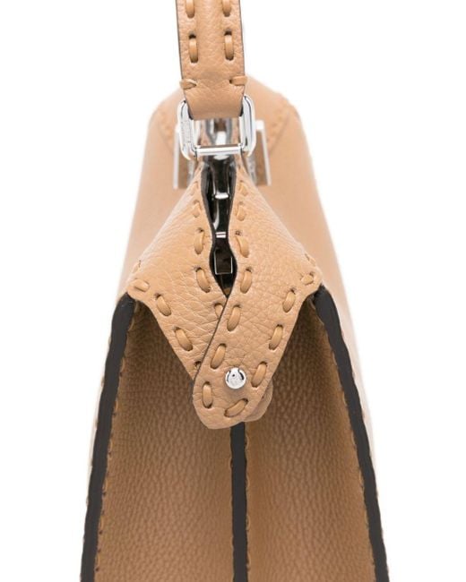 Fendi Natural Peekaboo Iseeu Small Leather Handbag