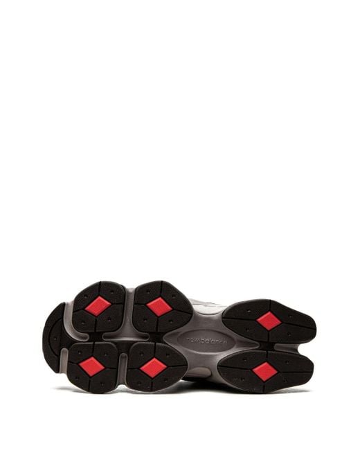 New Balance Black Layered Suede And Mesh Sneakers for men