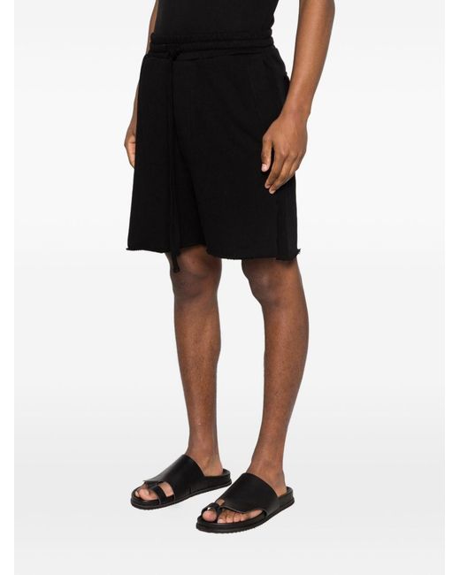 Thom Krom Black Drawstring Shorts for men