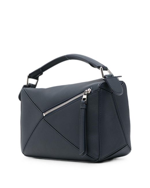 Loewe Blue Puzzle Small Leather Handbag