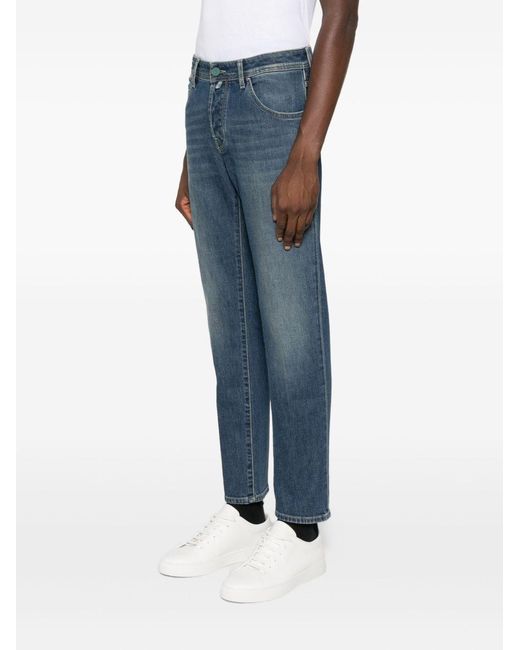 Jacob Cohen Blue Slim Cropped Denim Jeans for men