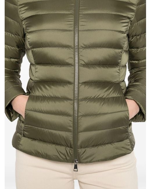 Moncler Green Genet Long Down Jacket