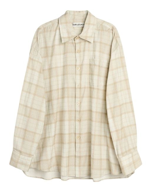 Our Legacy Natural Borrowed Shirt for men