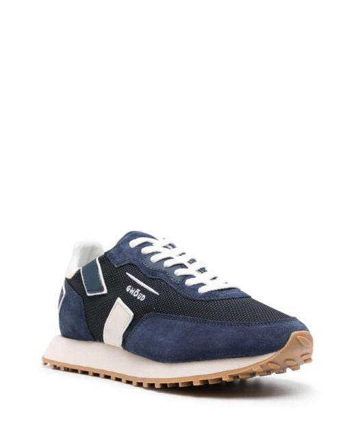 GHOUD VENICE Blue Rush One Suede Sneakers for men