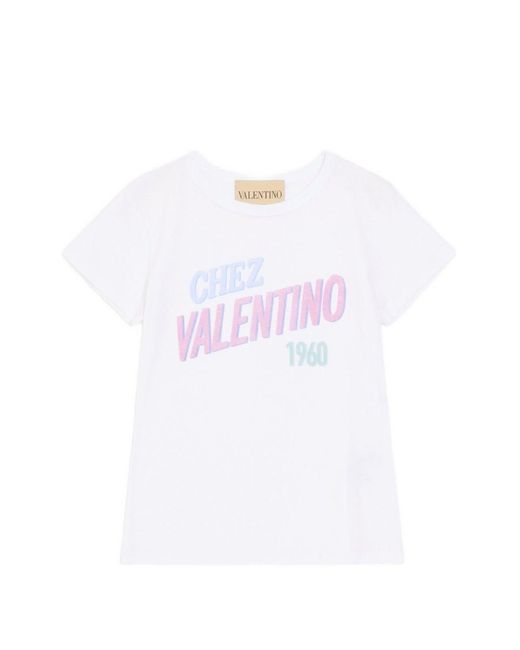 Valentino White Chez Cotton T-Shirt