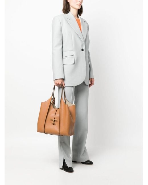 Tod's Brown Medium Leather Tote Bag