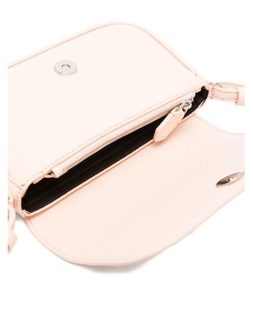 Emporio Armani Pink Flap Crossbody Bag