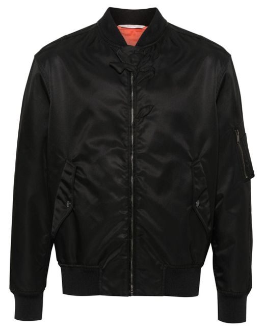 Valentino Black Nylon Bomber Jacket for men