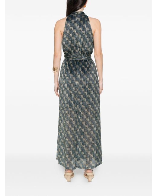 Siyu Blue Ars Long Dress