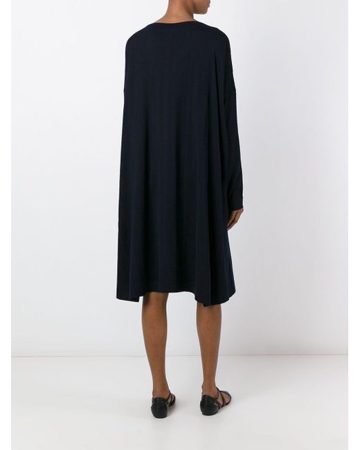 Daniela Gregis Blue Wool Short Dress
