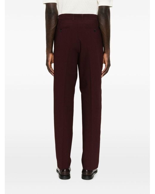 Emporio Armani Red Chino Trousers for men