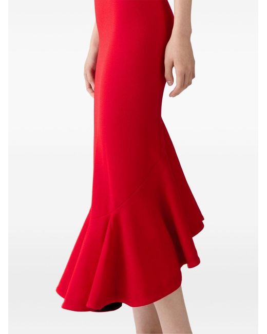 Jacquemus Red Palmier Midi Dress