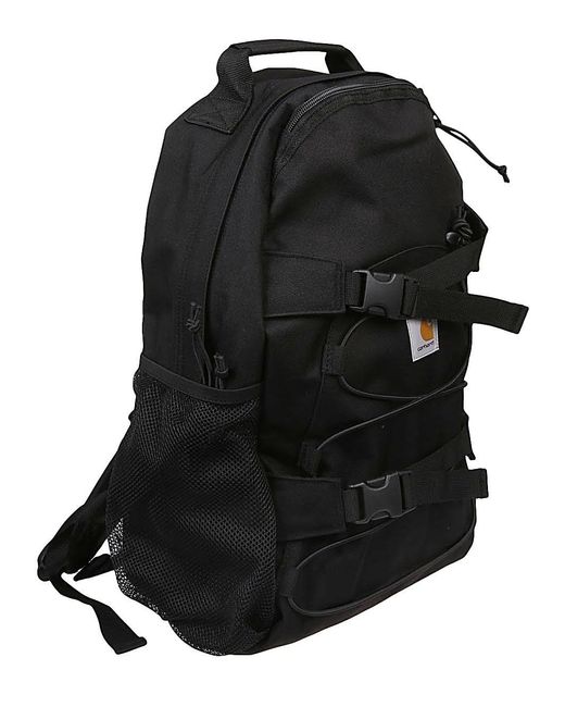 Carhartt Black Zip-Up Backpack With Logo Patch for men