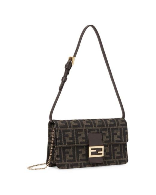 Fendi White Tube Ff Wallet On Chain