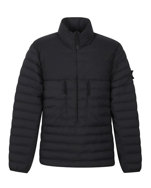 Stone Island Blue Seamless Tunnel Down Jacket for men