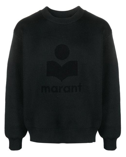 Maglione Con Logo di Isabel Marant in Black da Uomo