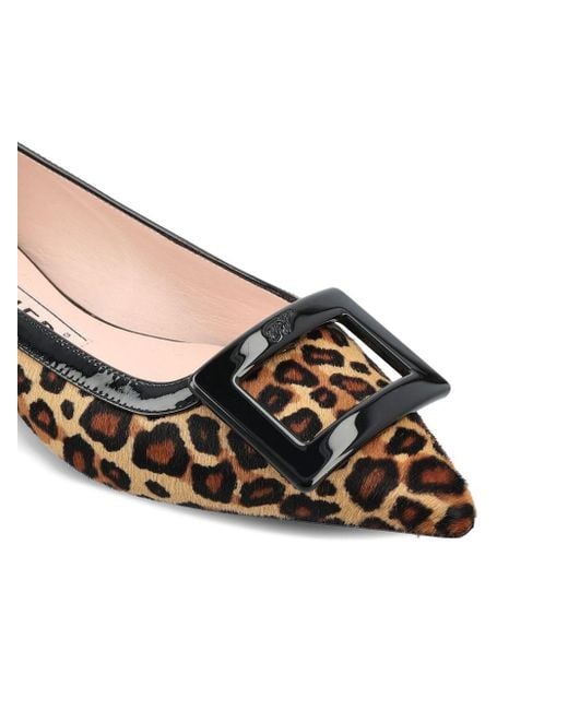 Roger Vivier Brown Gommettine Pony Ballets