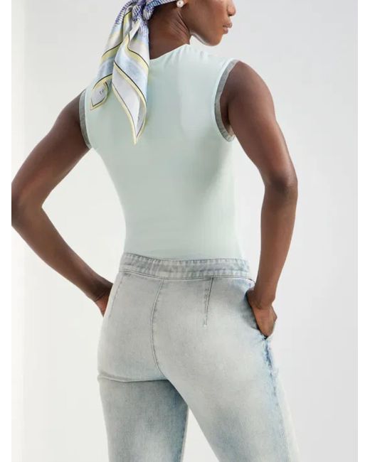 Genny Green Sleeveless Jersey Top