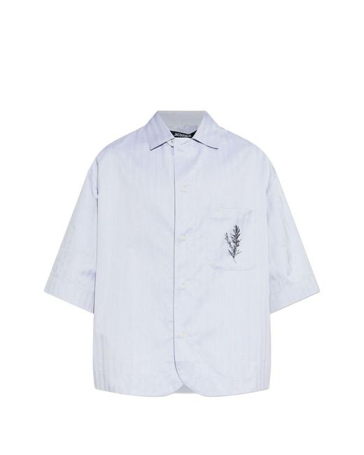 Jacquemus White La Chemise Gardian Shirt for men