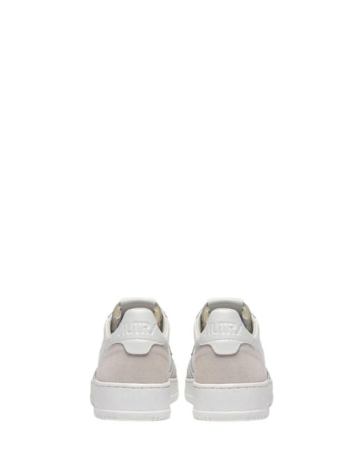 Autry White Medialist Low Sneakers