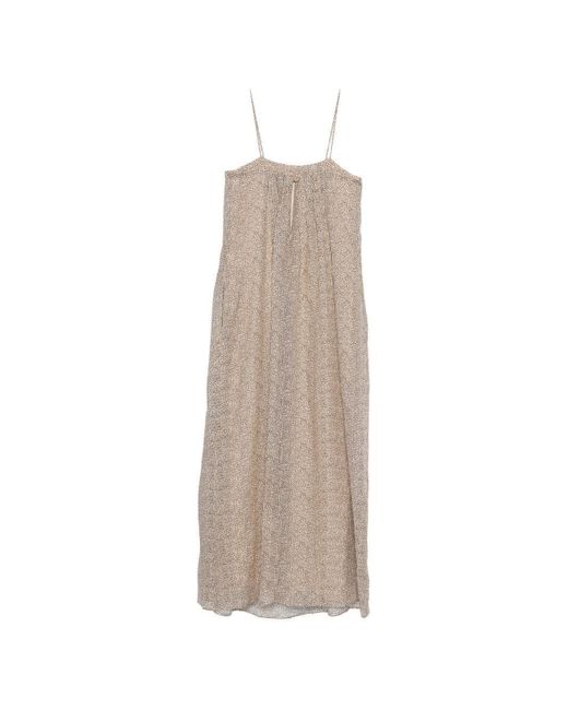 Alysi White Printed Midi Dress