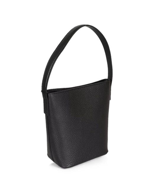 MIZUIRO Black Small Leather Handbag