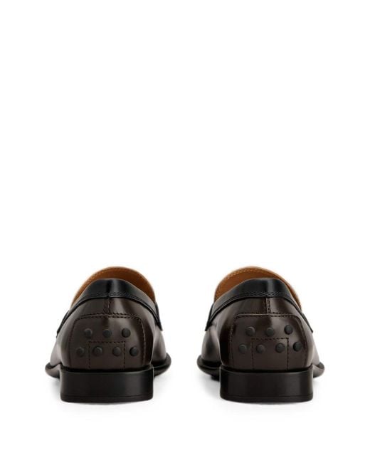 Tod's White Leather Loafers