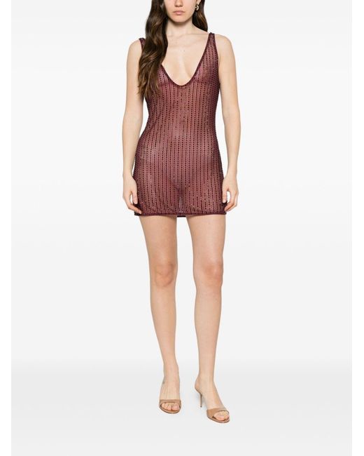 VENUJA Purple Mini Beach Dress