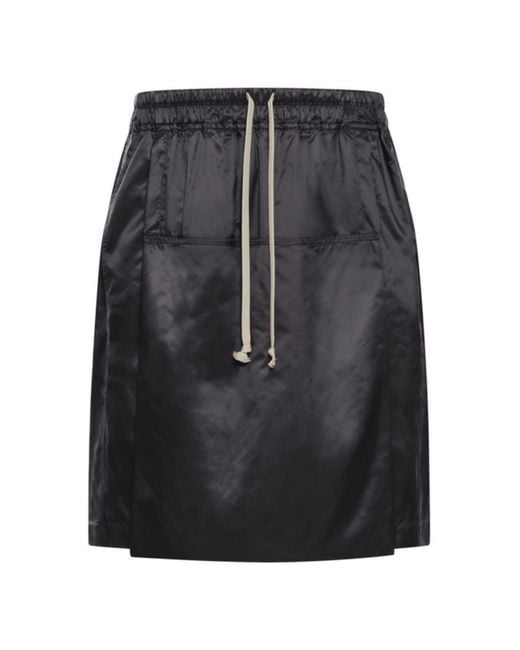 Moncler Black Nylon Midi Skirt for men