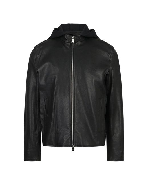 Dondup Black Biker Jacket for men