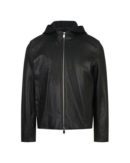 Dondup Black Biker Jacket for men