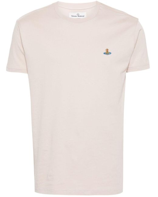 Vivienne Westwood White Logo Cotton T-Shirt for men