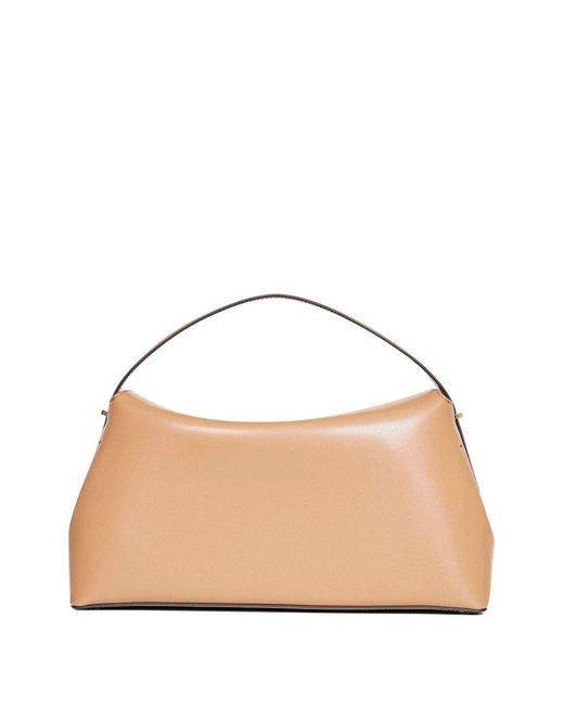 Totême Natural T-Lock Leather Handbag
