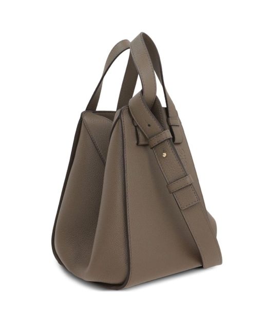 Loewe Brown Hammock Calfskin Top-Handle Tote Bag