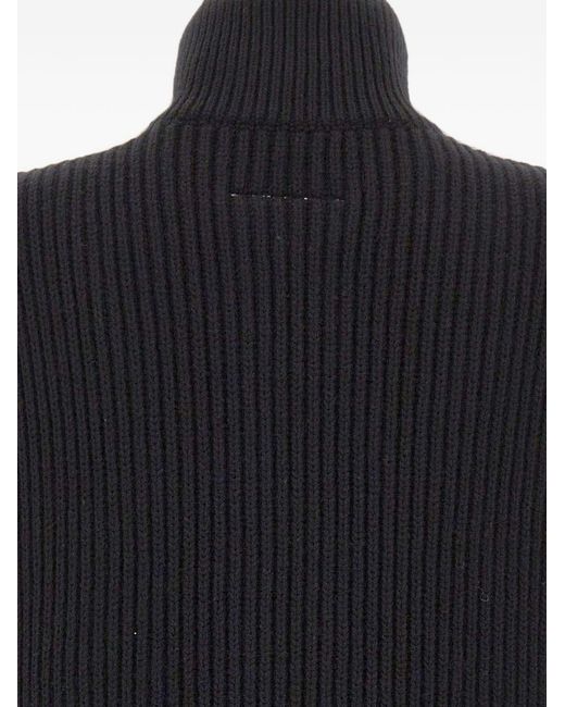 MM6 by Maison Margiela Black Wool Vest