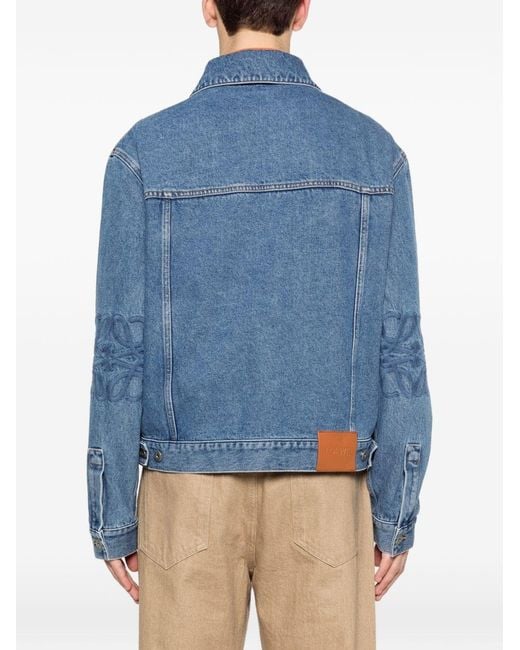 Loewe Blue Anagram Denim Jacket for men