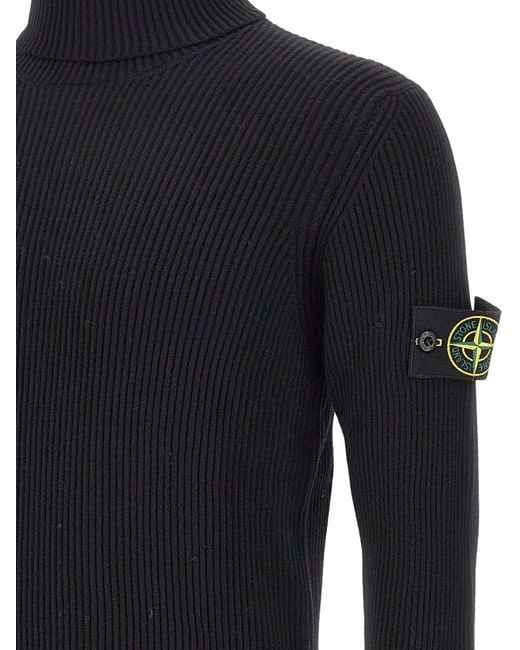 Stone Island Blue Wool Sweater for men