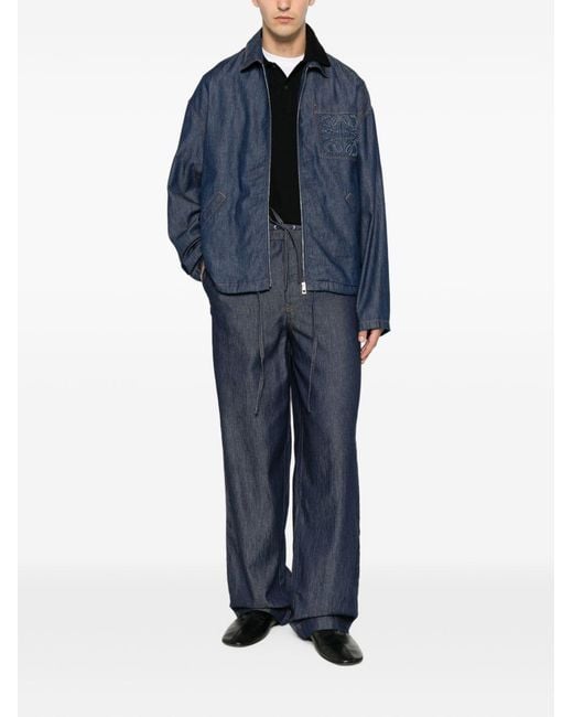 Loewe Blue Denim Zipped Jacket for men