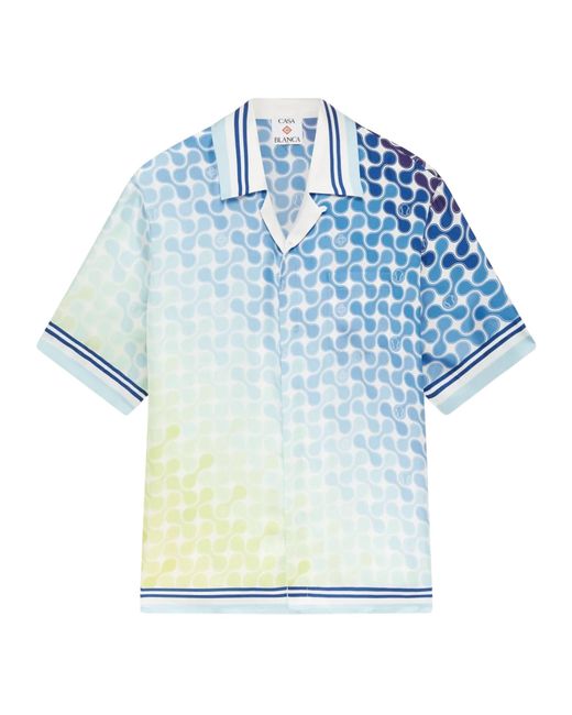 Casablanca Blue Bowling Shirt for men