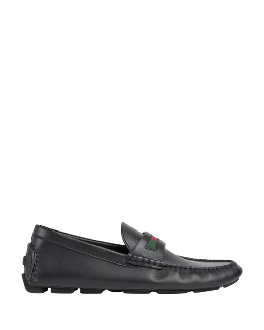Gucci Gray Leather Loafers for men