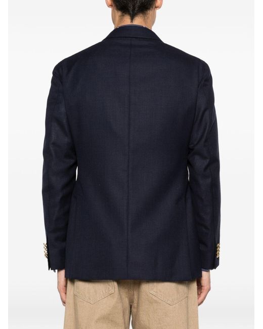 Gabriele Pasini Blue Double-Breasted Blazer for men