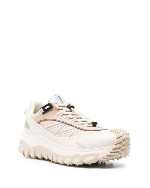 Moncler White Trailgrip Lace-Up Sneakers for men