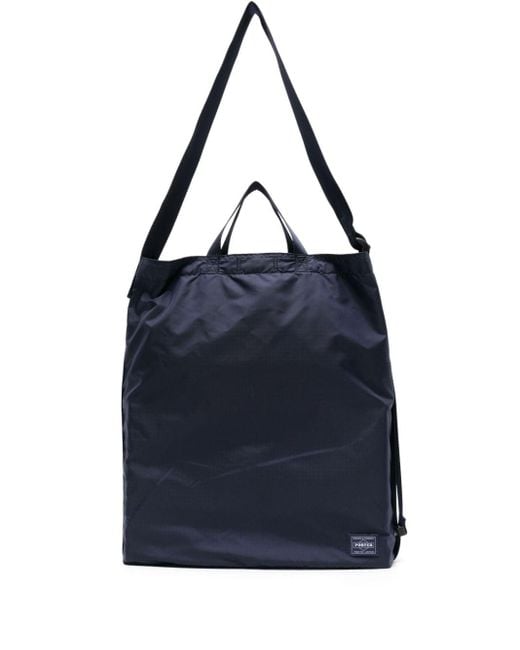 Porter-Yoshida and Co Blue Flex Ripstop Shoulder Bag for men