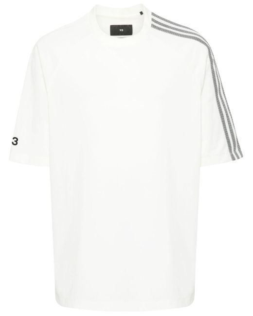 Y-3 White Y-3 3-Stripes T-Shirt for men
