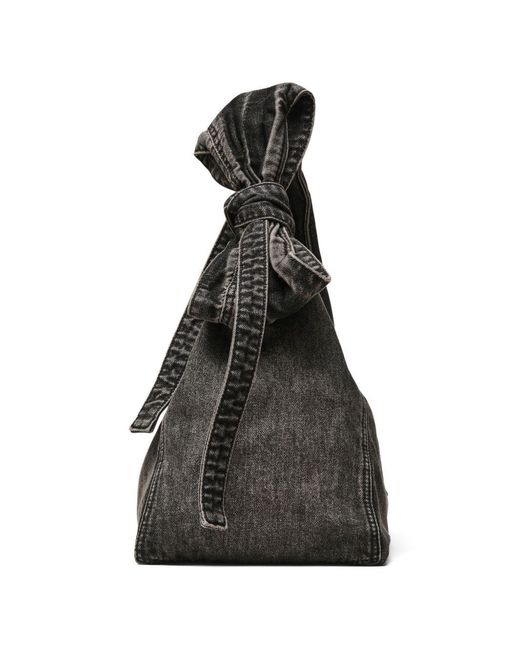 Marc Jacobs Black The Sack Denim Handbag