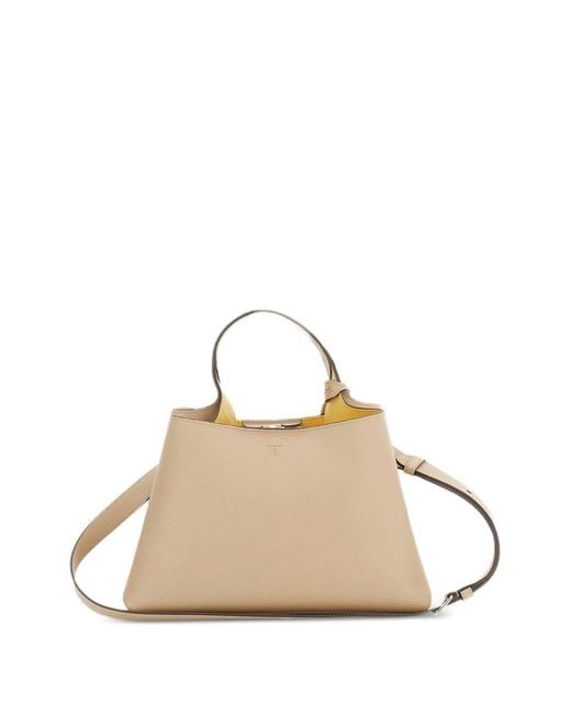 Tod's Black Small Leather Tote Bag