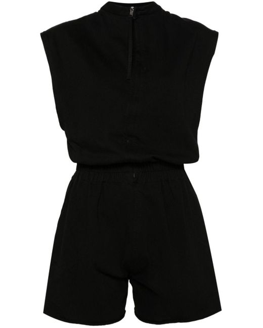 Rick Owens Black Cotton Jumpsuit